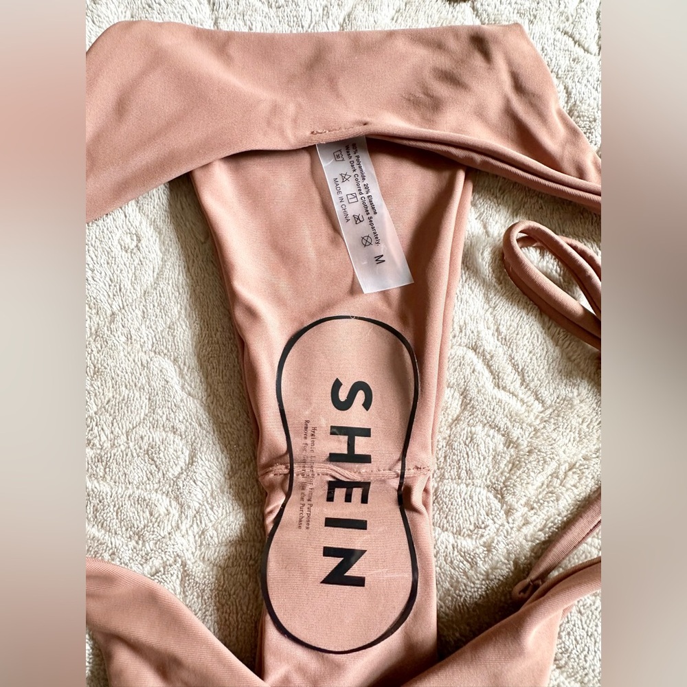 SHEIN NUDE BROWN BIKINI SET - SIZE M - Picture 4 of 5